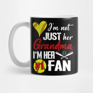 Softball  I'm Not Just Her Grandma I'm His Fan Mug